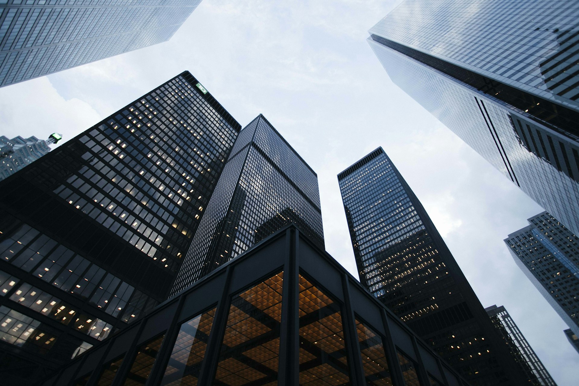 Tours de bureaux, quartier des affaires